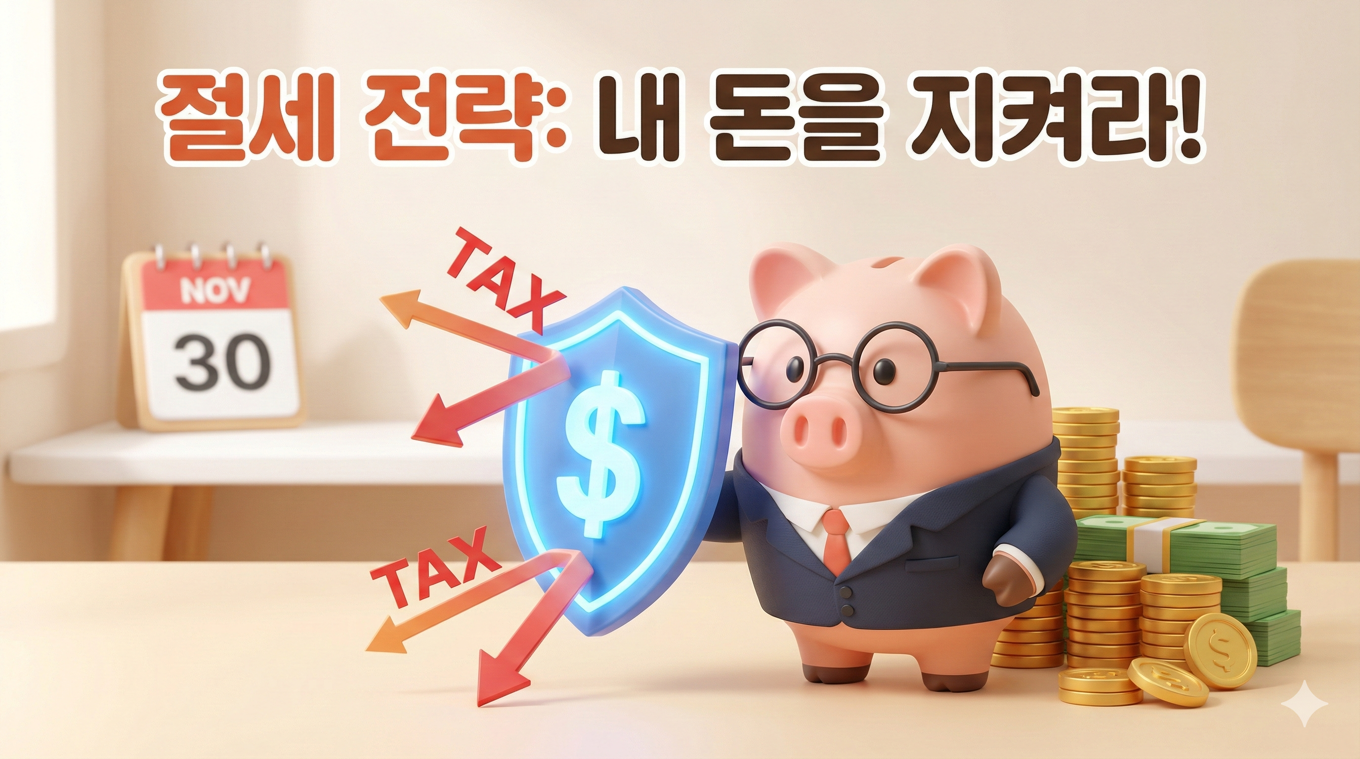11월 말 필수 점검! 주식 투자자 절세 전략 3가지 (양도세, 연금)